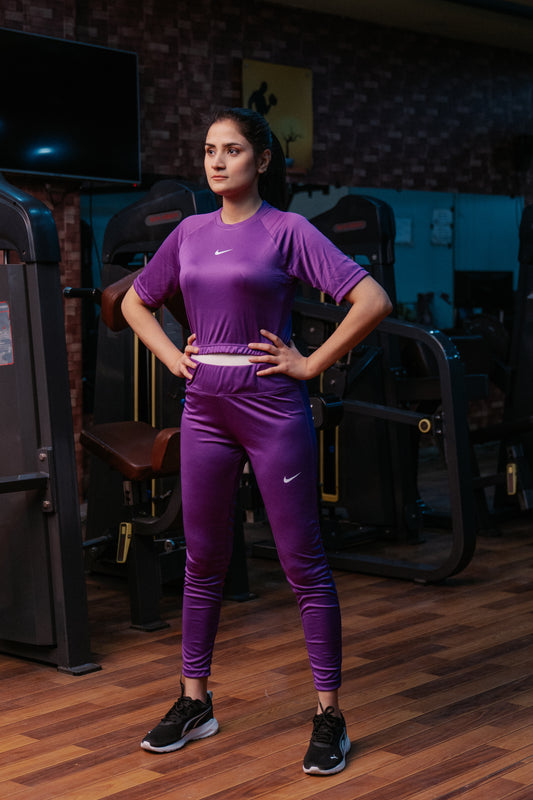 Purple Signature Track Suit