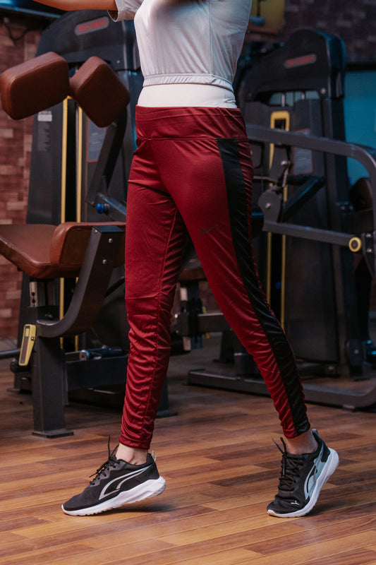 Ladies Active Wear Tight Maroon