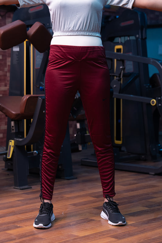 Ladies Active Wear Tight Maroon